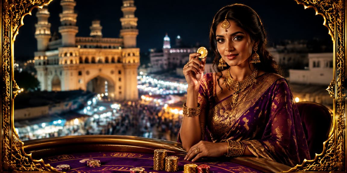 Hyderabad Charminar betting night market scene